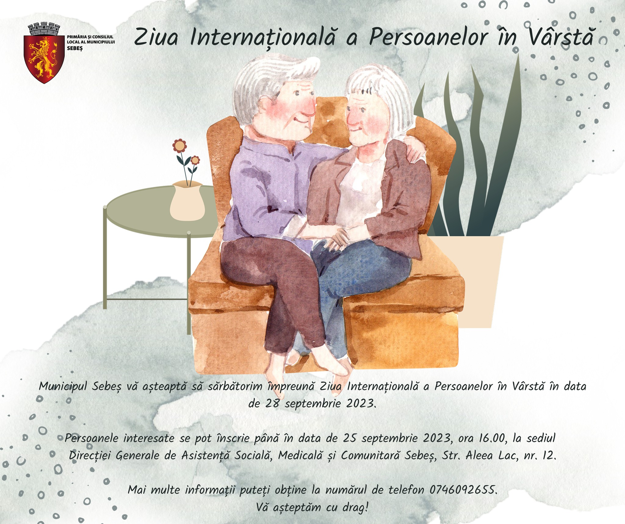 Ziua Internațională a Persoanelor în Vârstă sărbătorită la Sebeș pe data de 28 septembrie 2023